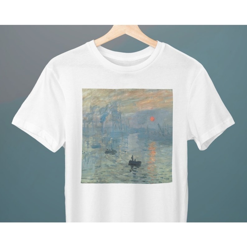 Impression, Sunrise, Claude Monet Painting, Unisex T-Shirt